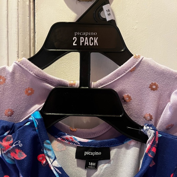 Picapino Set of 2 Summer Dresses Baby Girl Size 18 months - Picture 2 of 3